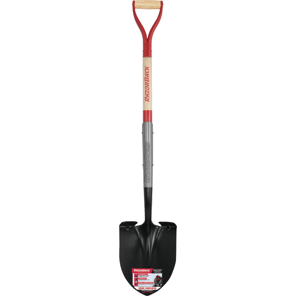 Razorback D-Handle Round Point Shovel