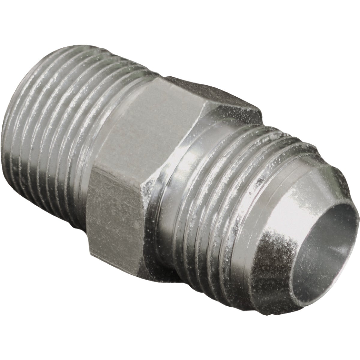 Apache 3/8 In. Male JIC x 1/2 In. Male Pipe Straight Hydraulic Hose Adapter Image 1