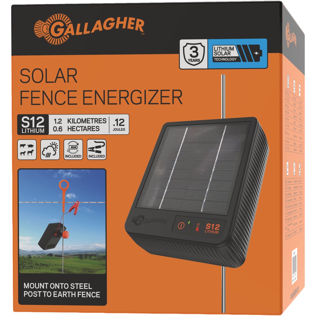 Gallagher S12 Solar Energizer