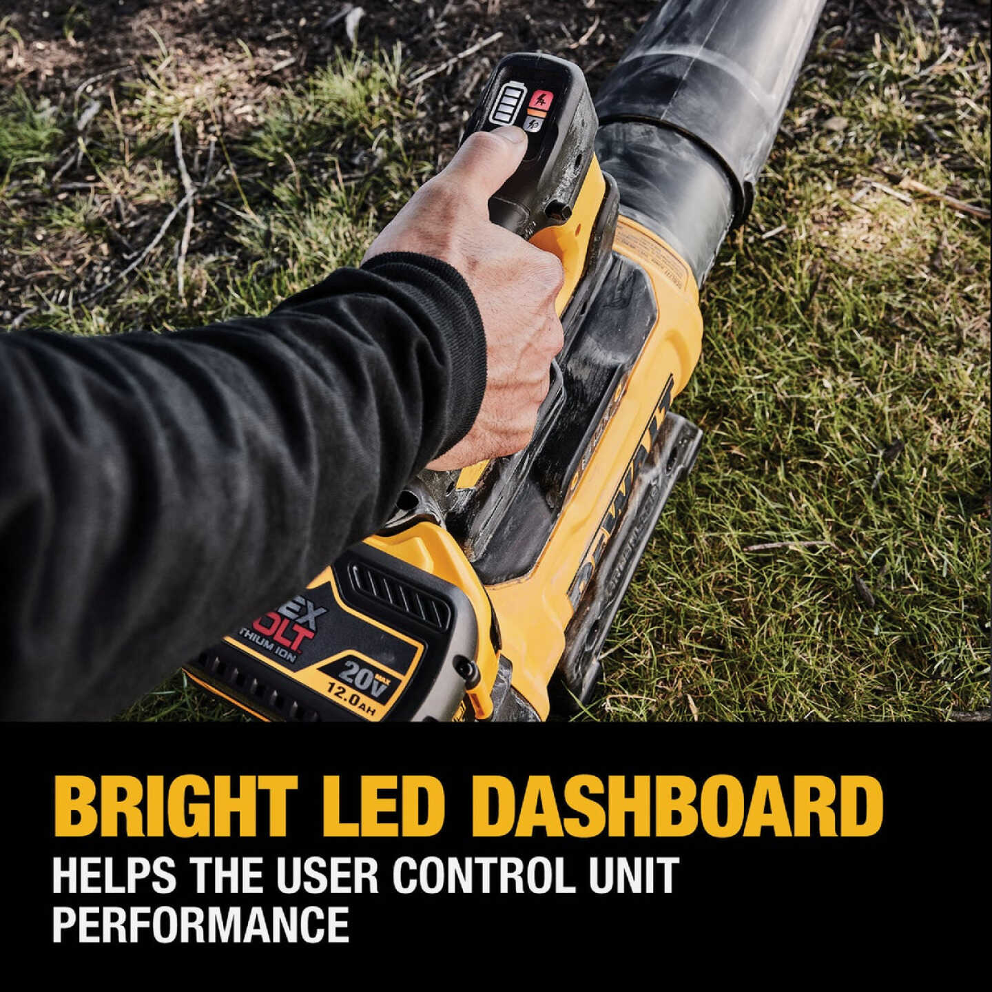 DEWALT 60V MAX Brushless High Power Cordless Blower Kit with FLEXVOLT 12.0 Ah Battery & Fast Charger Image 6