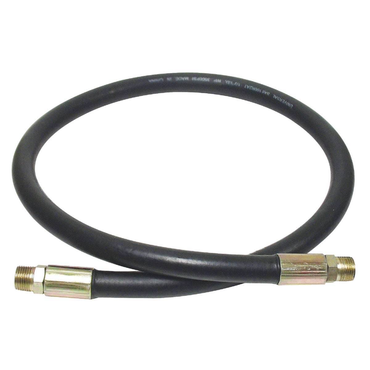 Apache 3/8 In. x 24 In. Male to Male Hydraulic Hose Image 1