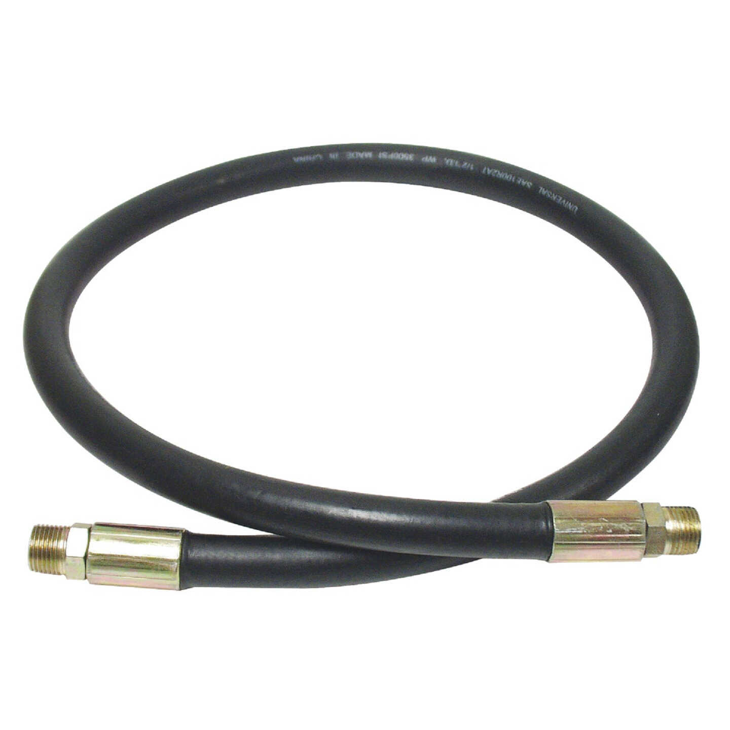 Apache 3/8 In. x 24 In. Male to Male Hydraulic Hose Image 1