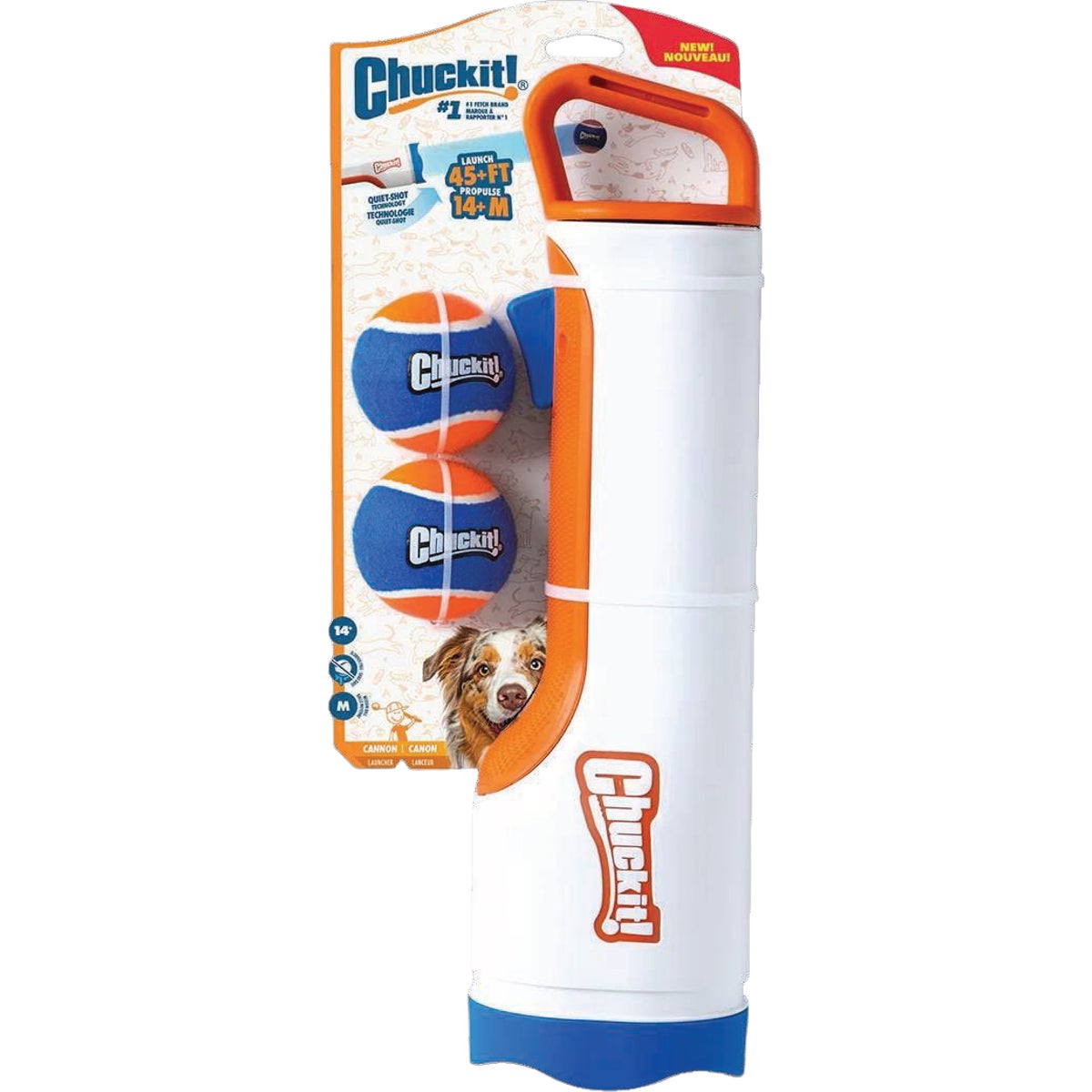Chuckit Cannon & Cannon Max 16M Dog Ball Launcher