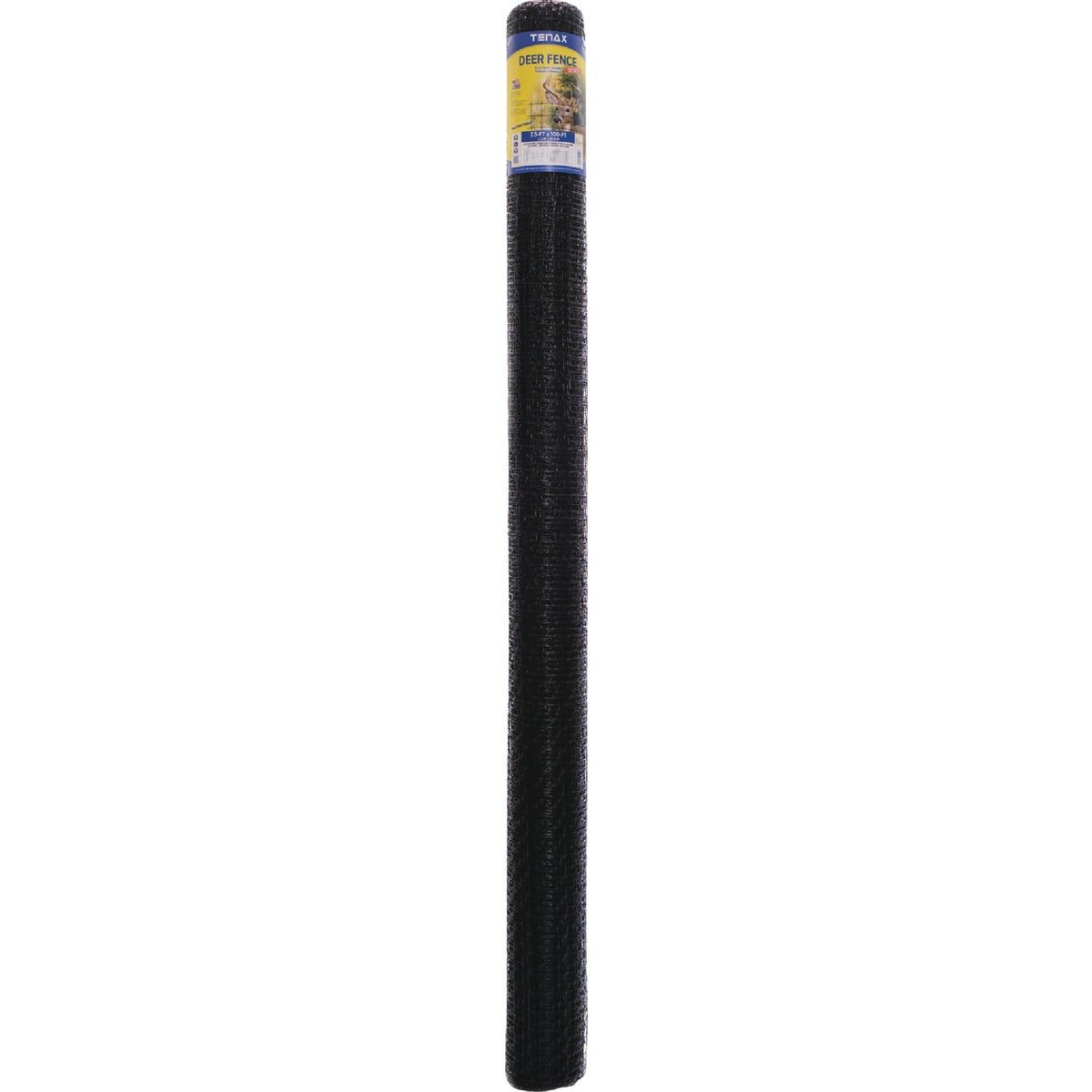 Tenax 7.5 Ft. H. x 100 Ft. L. Polypropylene Deer Fence, Black