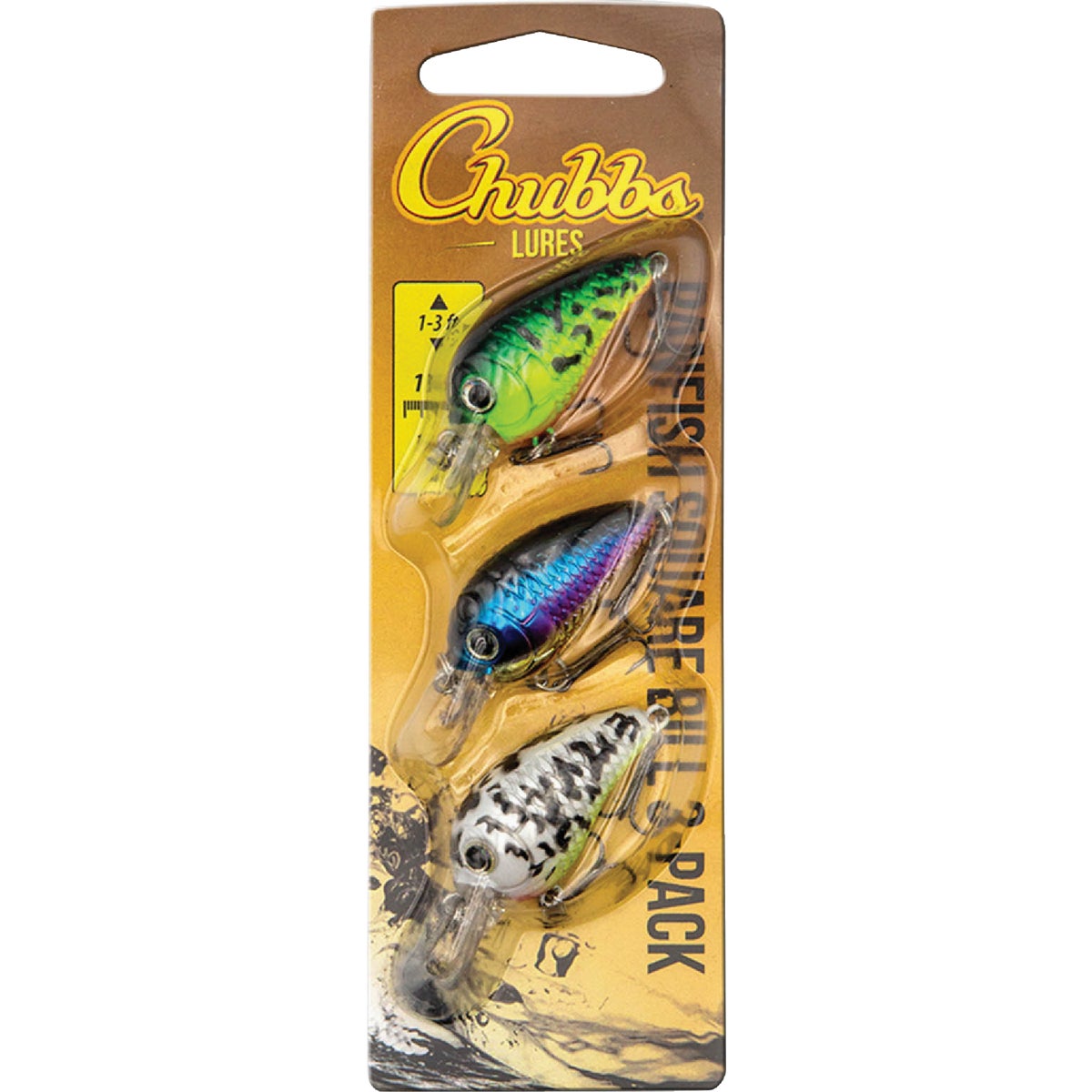 Chubbs Panfish Square Bill Pro Pack (3-Pack)