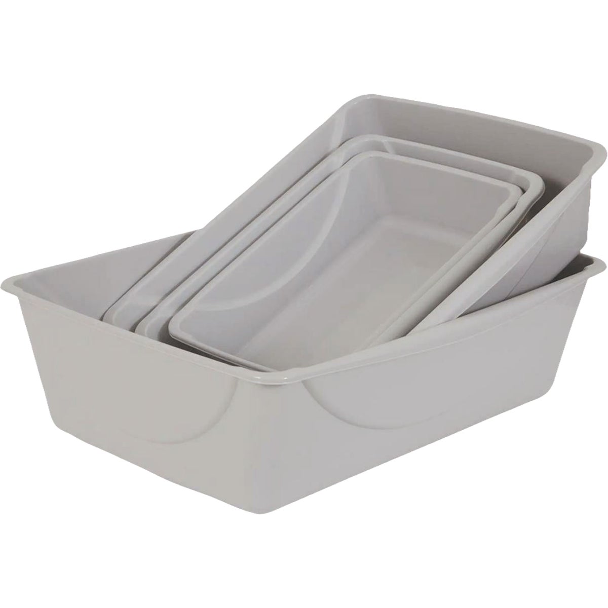 Petmate Medium Gray Cat Litter Pan