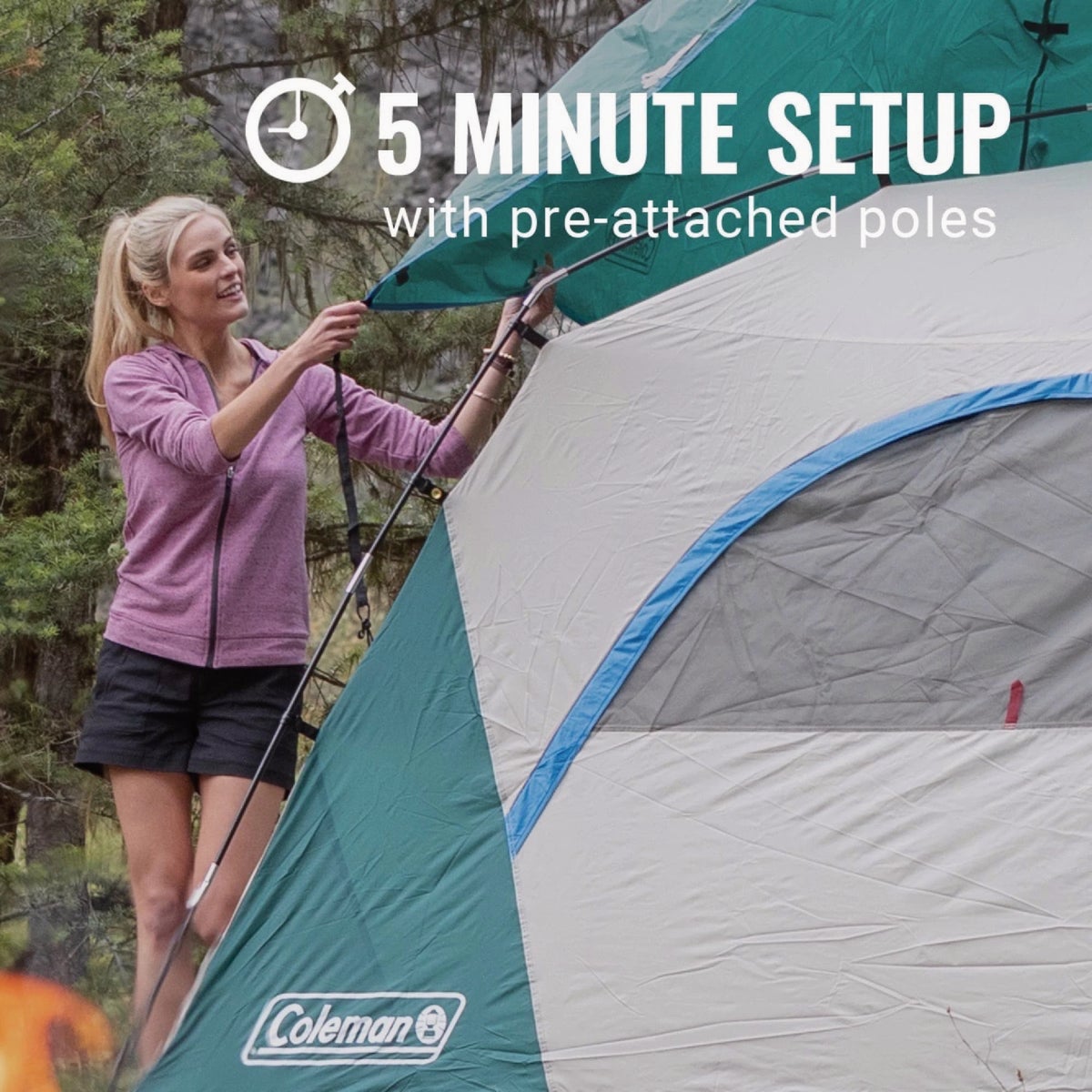 Coleman Skydome 2-Person Camping Tent Image 2