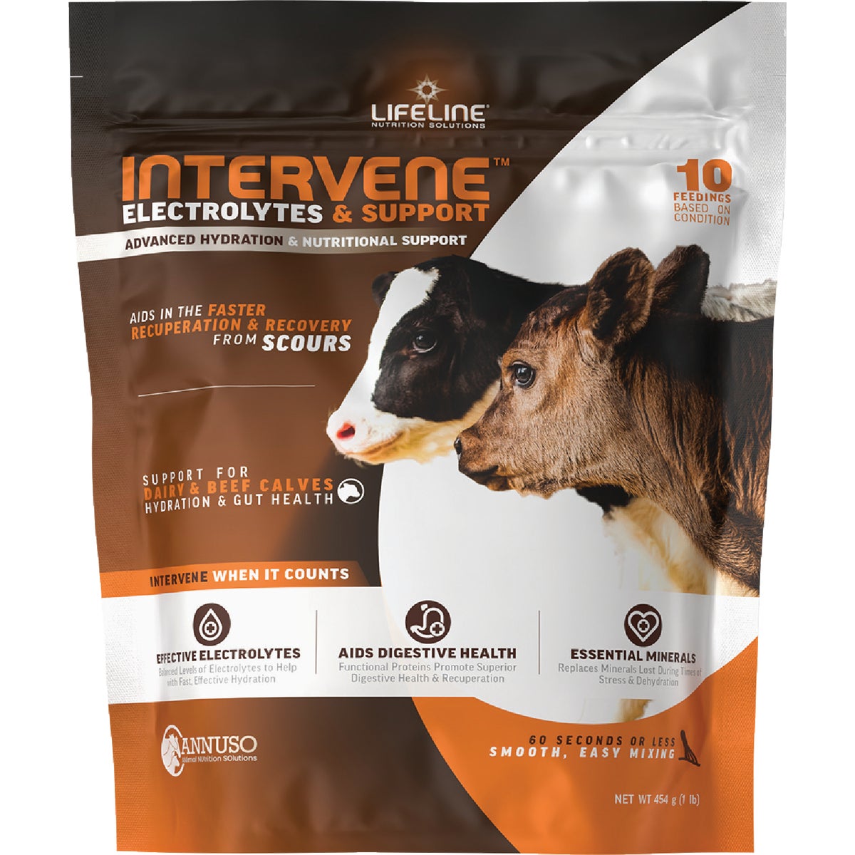 LifeLine Intervene+ 1 Lb. Electrolytes & Support for Calves Image 1