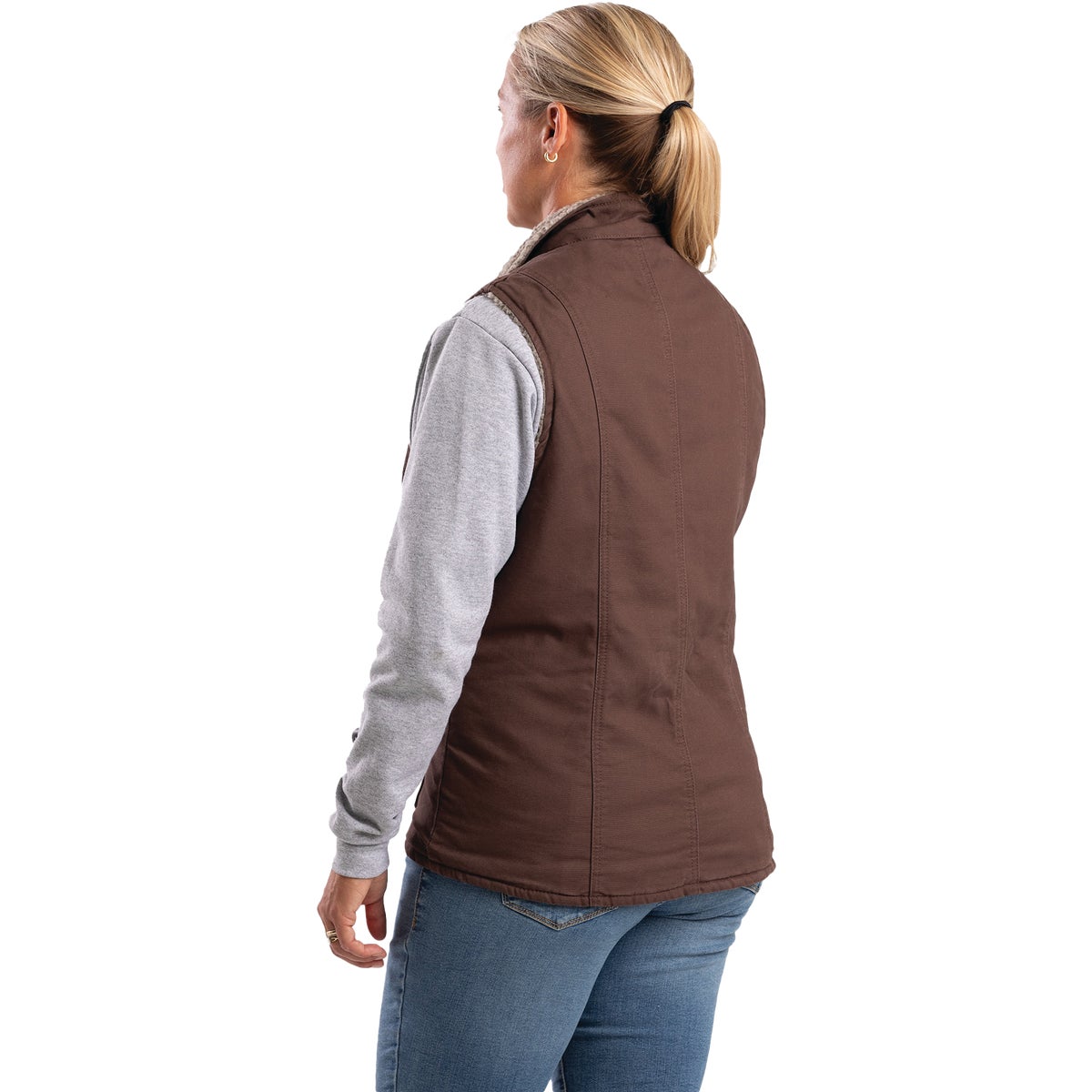 Berne Softstone Women's Medium Tuscan Sherpa-Lined Vest Image 5