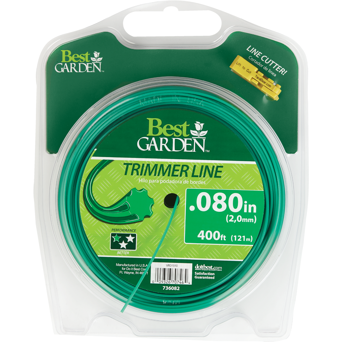 Best Garden 0.080 In. x 400 Ft. Universal Geared Trimmer Line Image 1