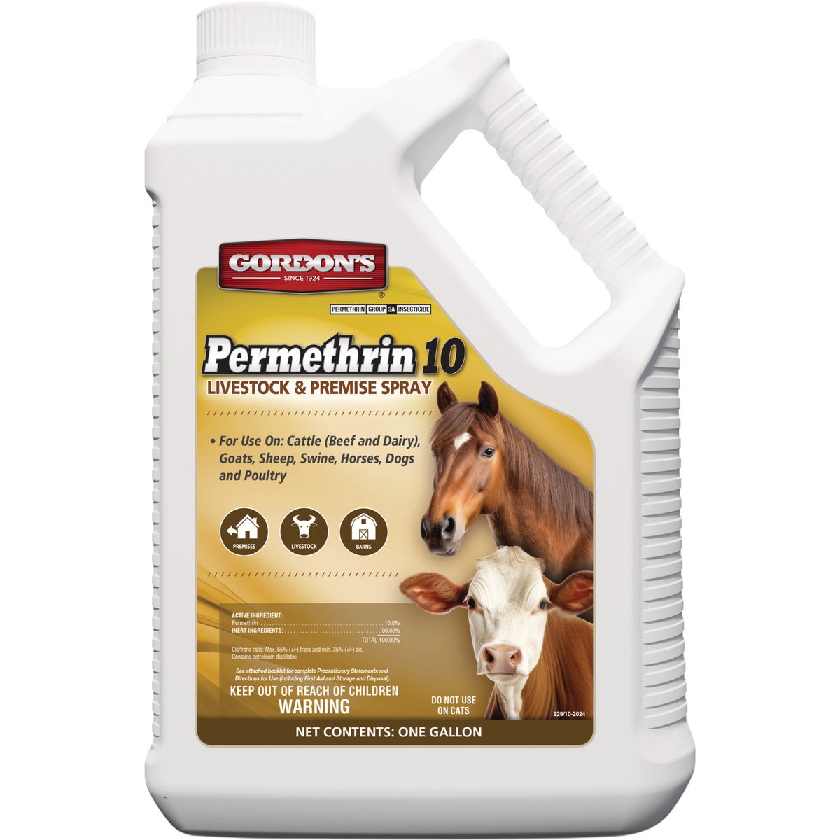 Gordon's Permethrin 10 1 Gal. Concentrate Livestock & Premise Spray Image 1