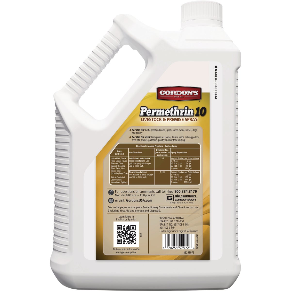 Gordon's Permethrin 10 1 Gal. Concentrate Livestock & Premise Spray Image 3