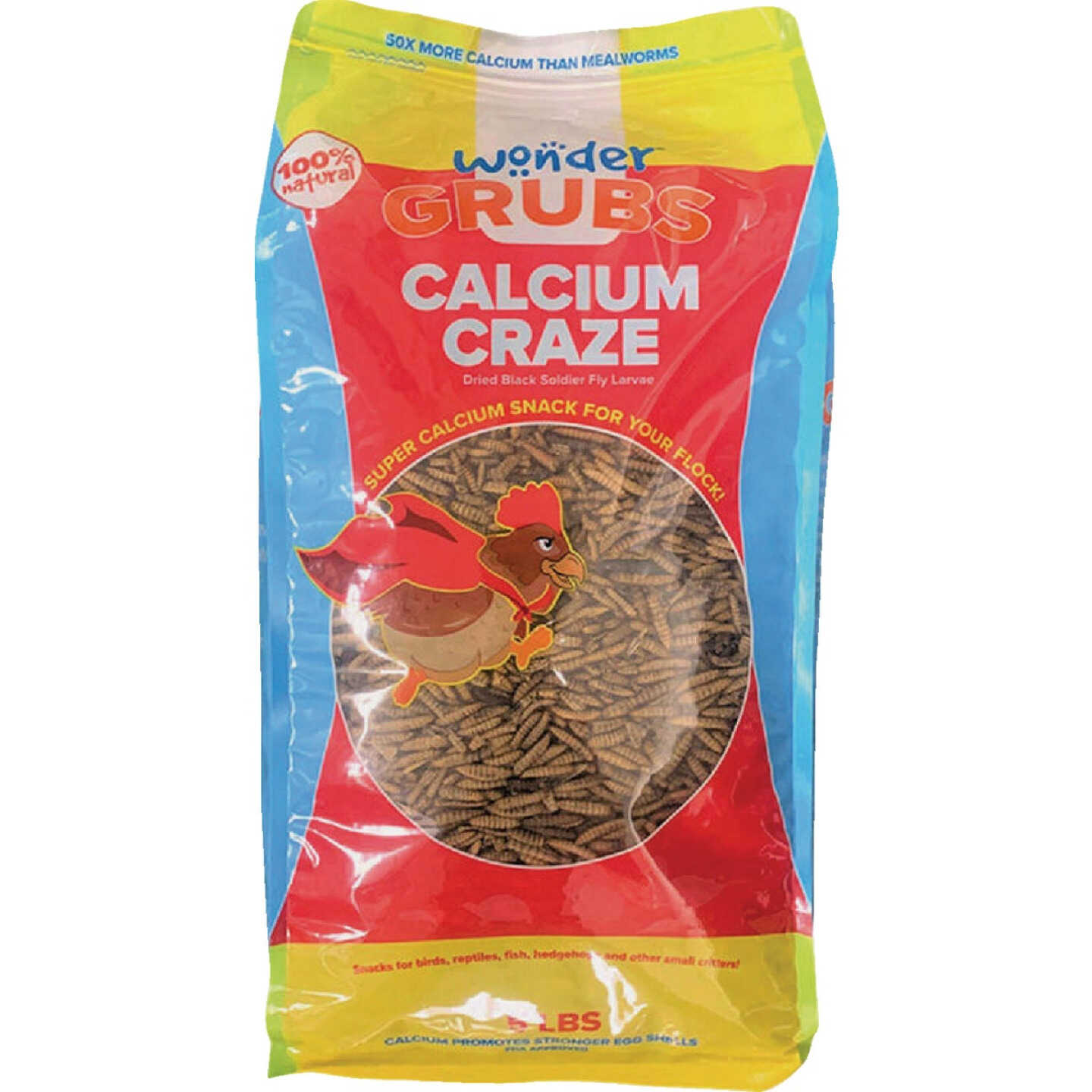Wonder Grubs Calcium Craze 5 Lb. Black Soldier Fly Larvae Image 1