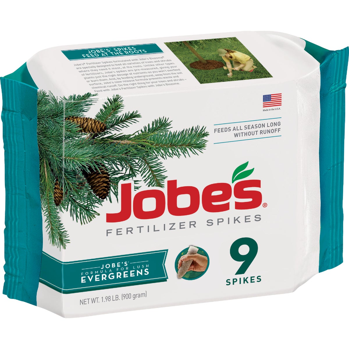 Jobe's 11-3-4 Evergreen Fertilizer Spikes (9-Pack) Image 1