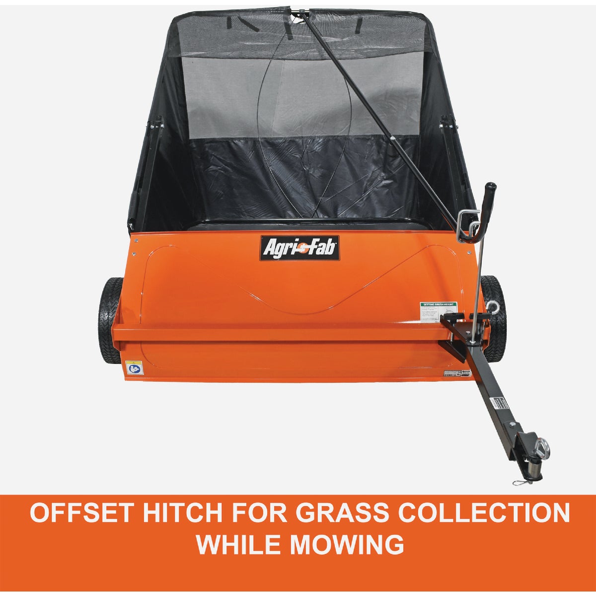 Agri-Fab 44 In. Wide Offset Steel Tow-Behind Lawn Sweeper Image 5