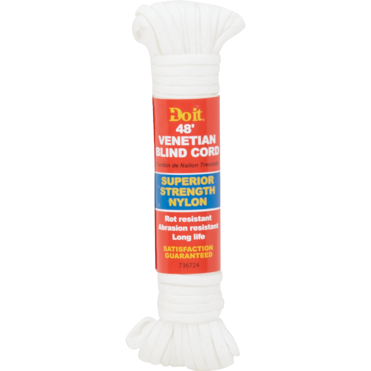 Do it Best 48 Ft. L. x 1/8 In. Diameter Nylon Venetian Blind Cord