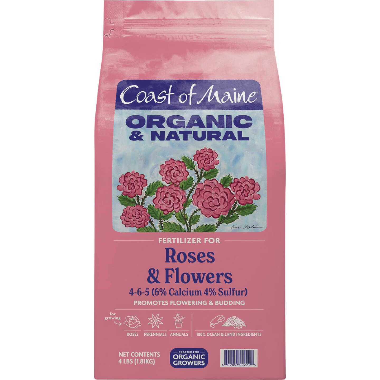 Coast of Maine 4 Lb. Organic & Natural Rose & Flower Fertilizer Image 1