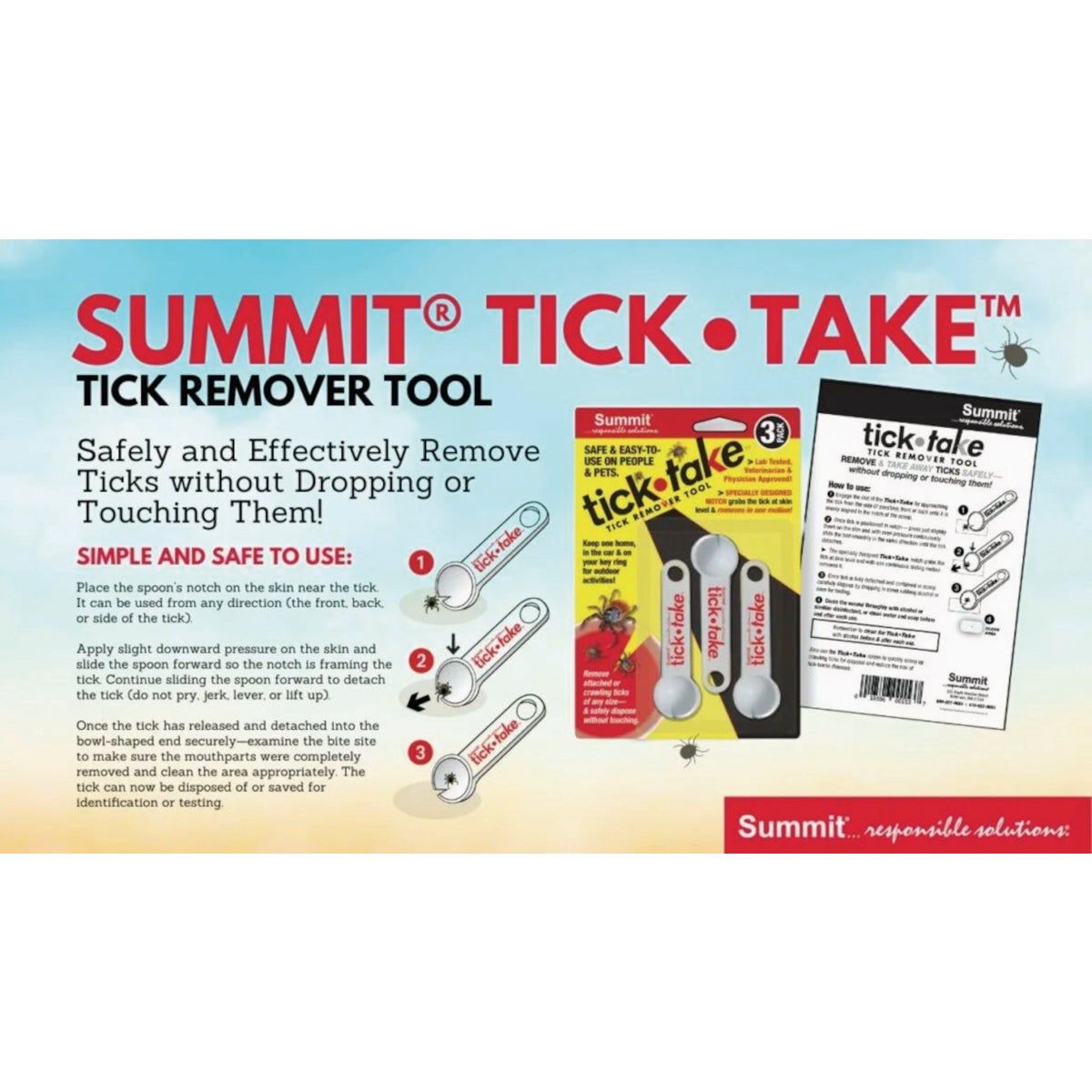 Summit Tick Take Tick Remover Tool (3-Pack) Image 2
