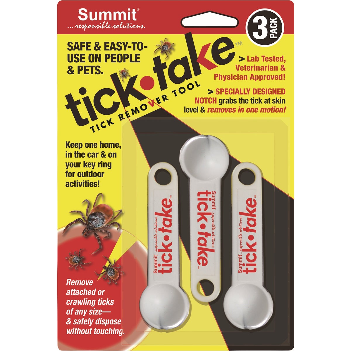 Summit Tick Take Tick Remover Tool (3-Pack)