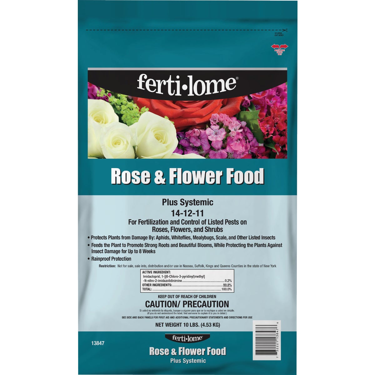 Ferti-lome 10 Lb. 14-12-11 Rose & Flower Dry Plant Food