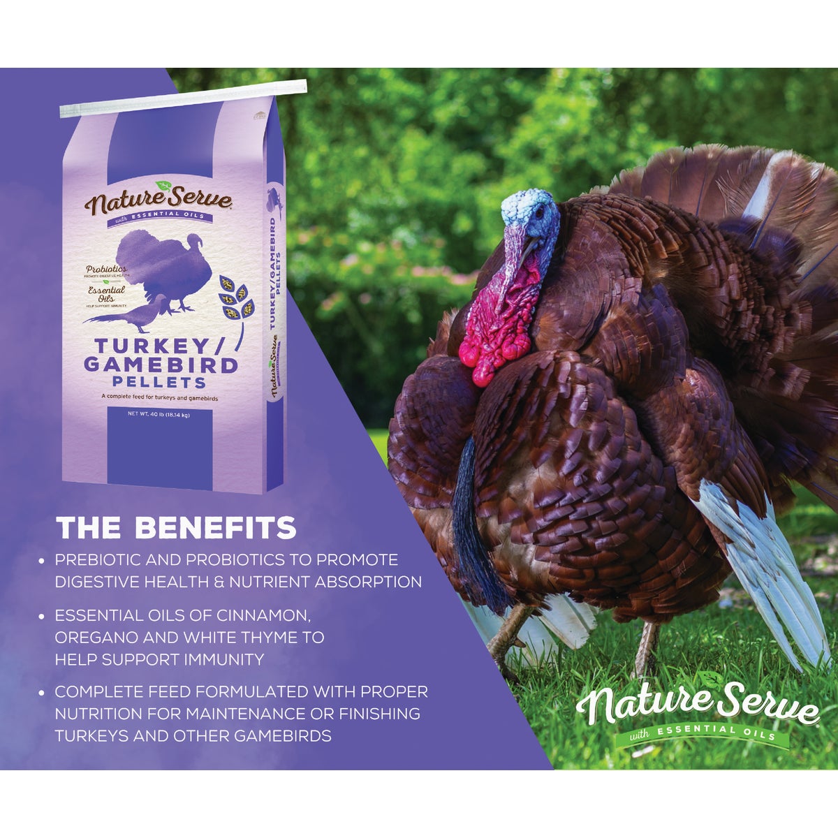 NatureServe 40 Lb. Turkey/Gamebird Pellets Image 2