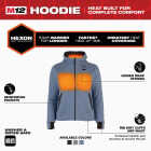 Milwaukee M12 Women's XL Blue Full-Zip Heated Hoodie Image 5