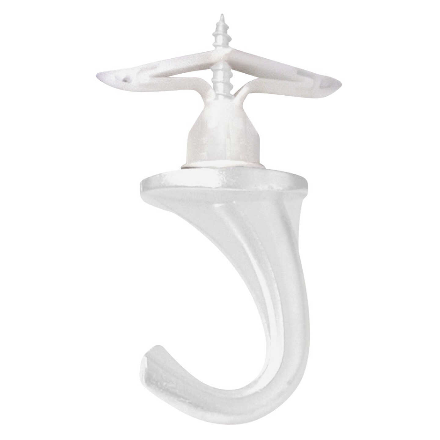 Hillman Anchor Wire Versa Small, 2 Hooks & 2 Anchors White Nylon Swag Hook (2-Pack) Image 1