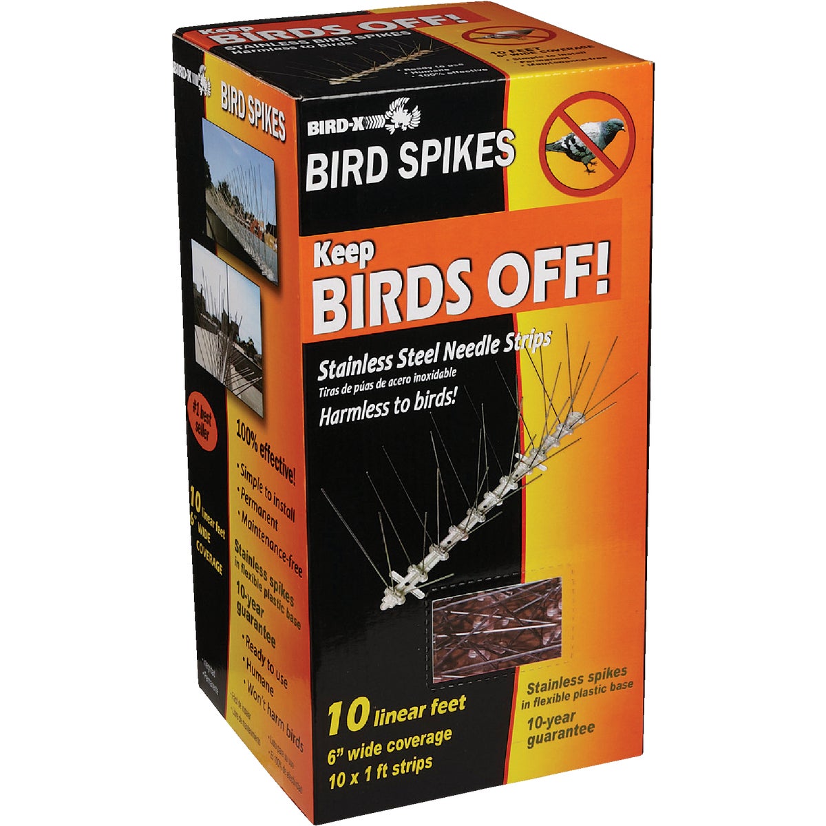 Bird X Stainless Steel 10 Ft. L. Bird Control Spikes Image 3