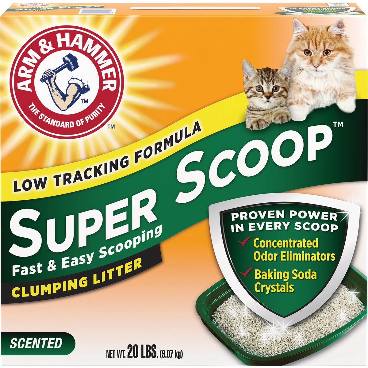 Arm & Hammer Super Scoop 20 Lb. Fresh Clumping Litter Image 1