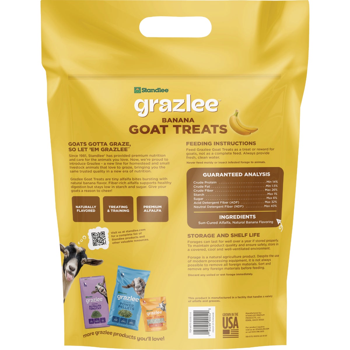 Standlee Grazlee 3 Lb. Banana Goat Treat Image 2