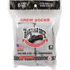 Railroad Sock Gray Crew Sock (6-Pack) Image 2