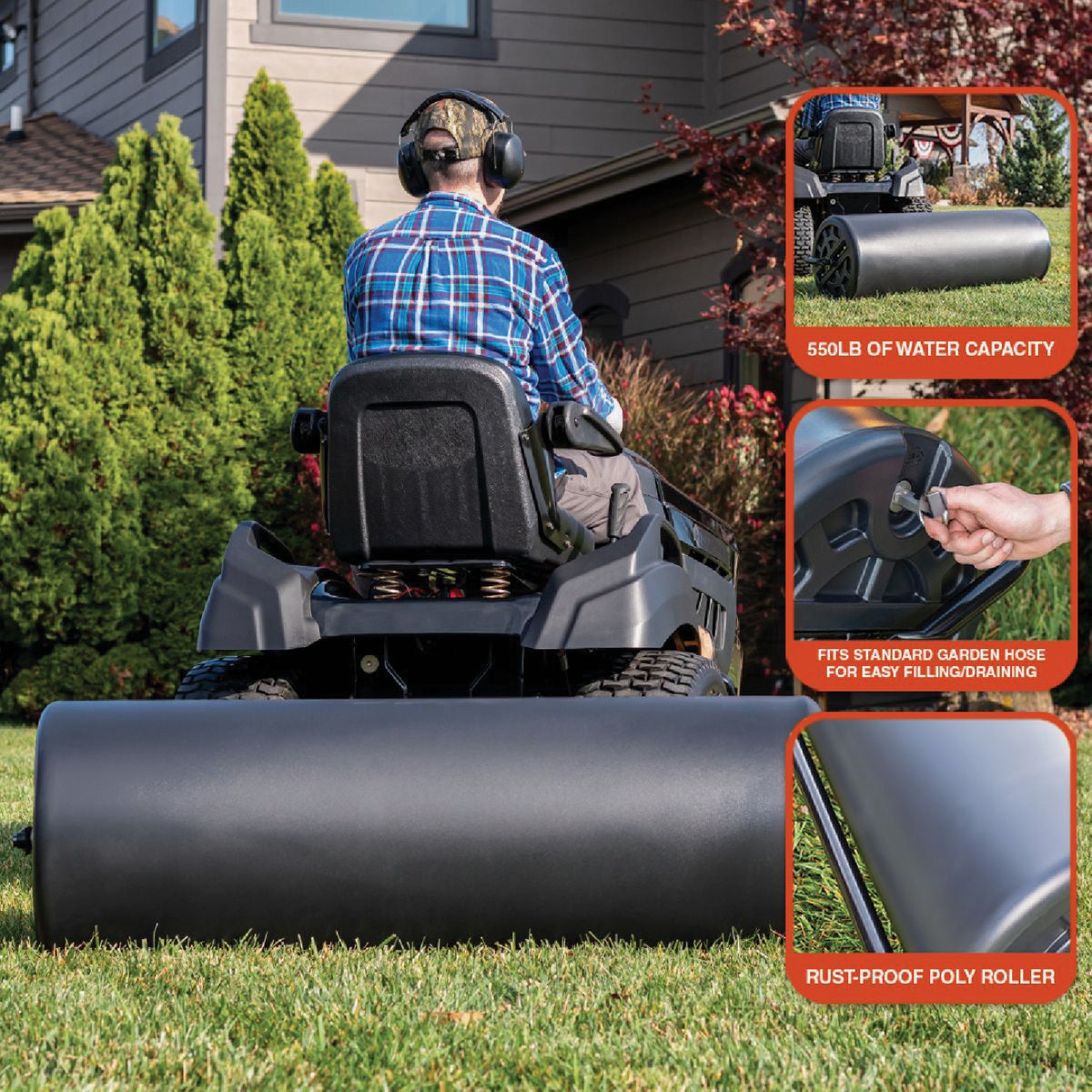 Agri-Fab 18 In. x 48 In. Poly Tow Roller Image 7