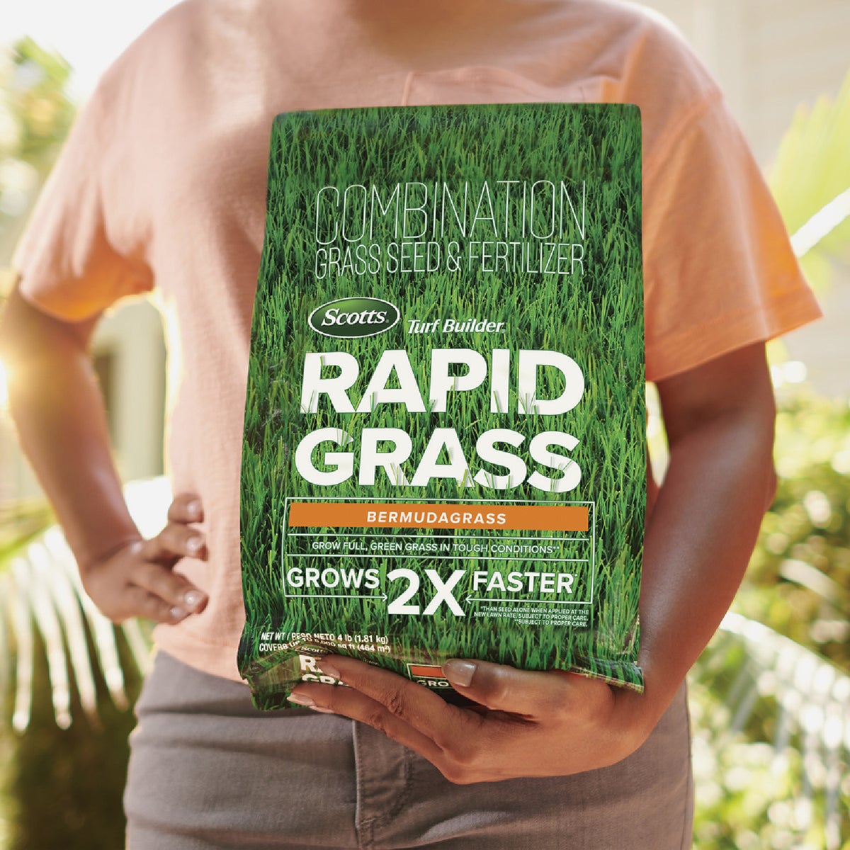 Scotts Turf Builder Rapid Grass 4 Lb. 1498 Sq. Ft. Bermudagrass Seed & Fertilizer Combination Image 2