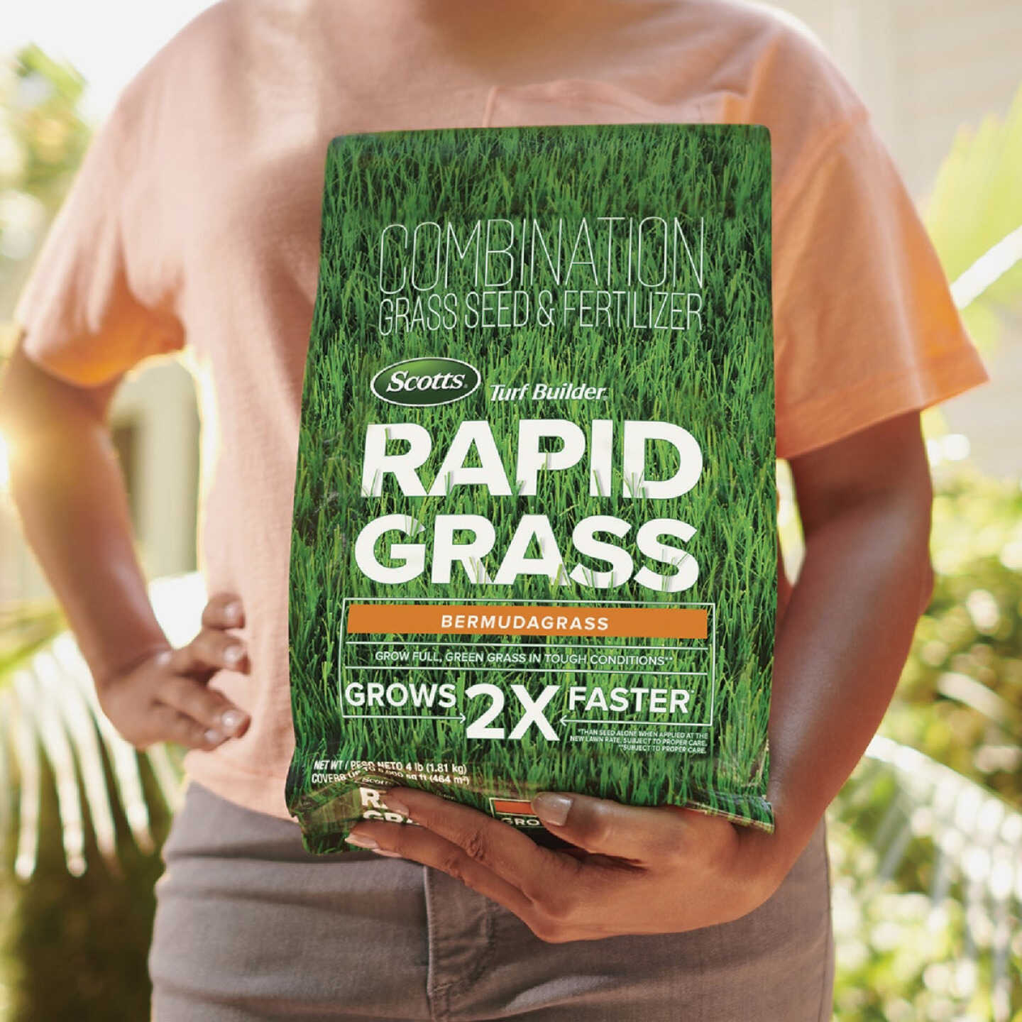 Scotts Turf Builder Rapid Grass 4 Lb. 1498 Sq. Ft. Bermudagrass Seed & Fertilizer Combination Image 2
