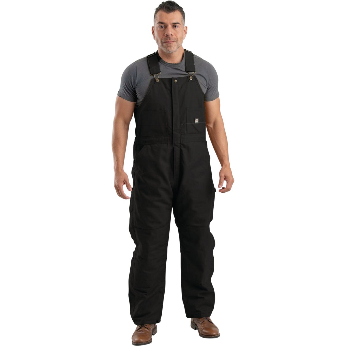 Berne Men's 2XL Black Heritage Insulated Bib Overalls