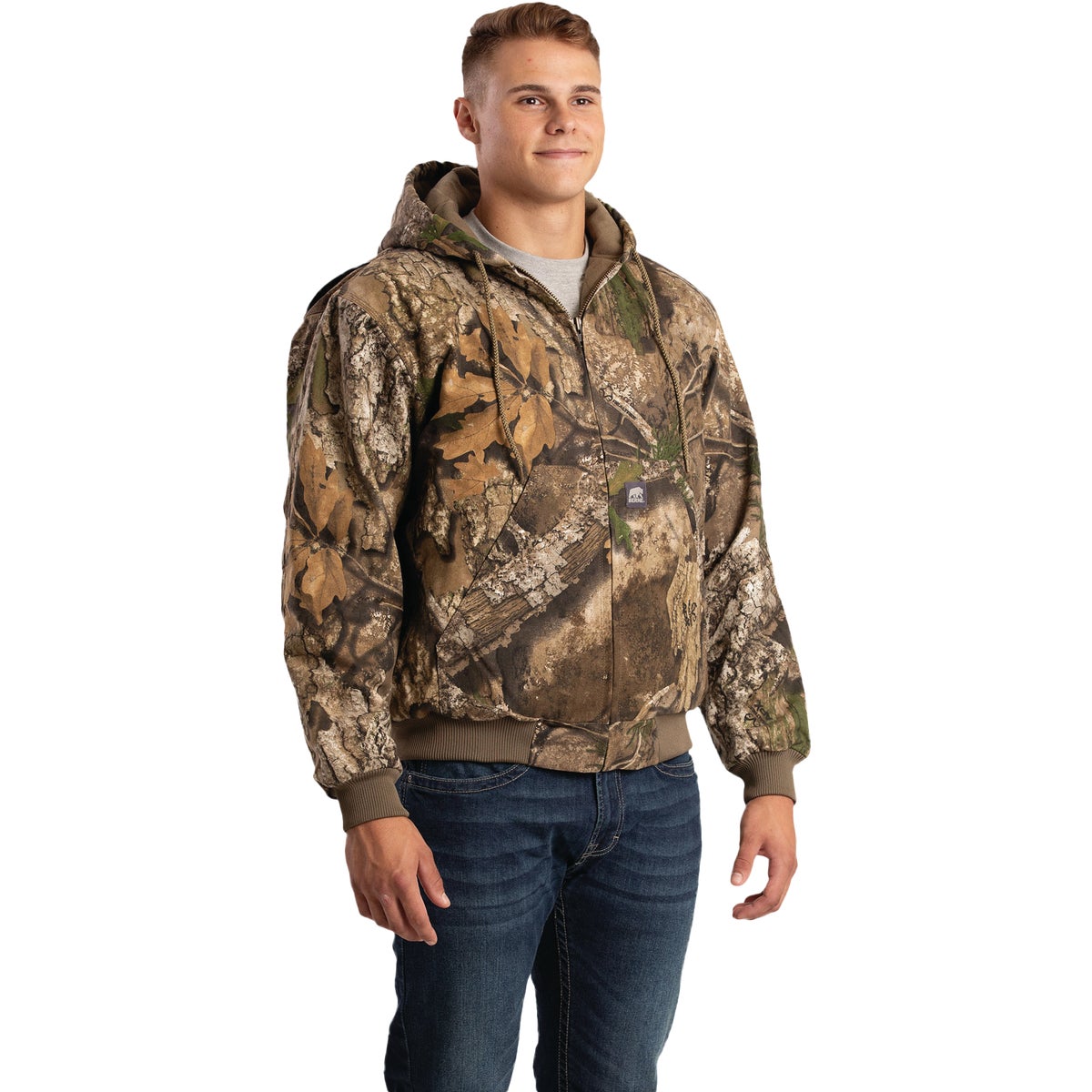 Berne Heritage Men's 2XL Realtree Duck Hooded Active Work Jacket