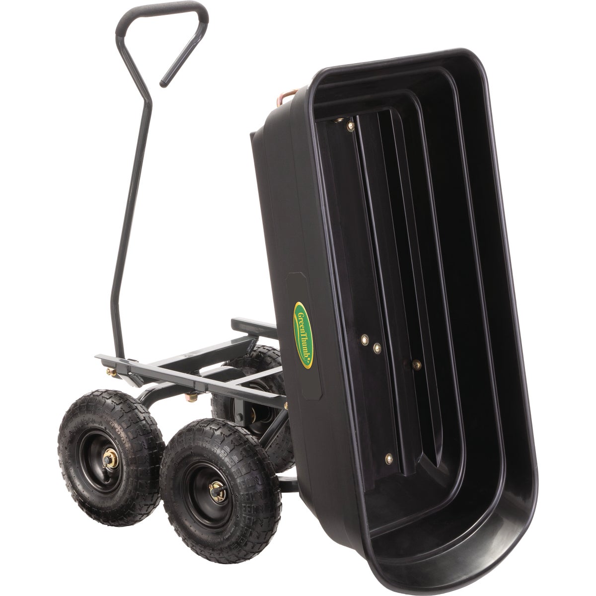 Green Thumb 4 Cu. Ft. Poly Dump Cart Image 4
