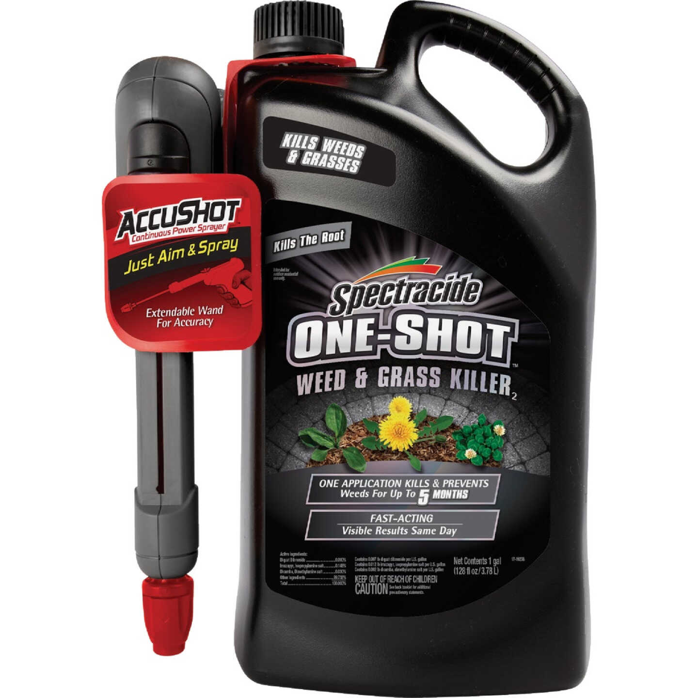 Spectracide One-Shot 1 Gal. Ready To Use AccuShot Sprayer Weed & Grass Killer Image 1