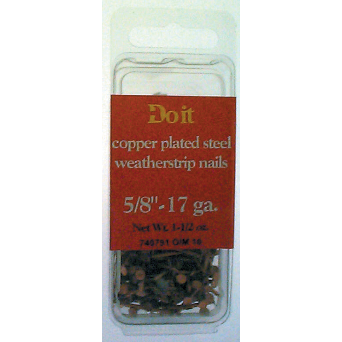 Hillman Anchor Wire 3/4 In. 17 ga Copper Plated Weatherstrip Specialty Nails (167-Count) Image 2