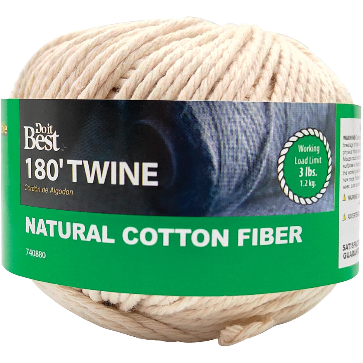 Do it Best #21 x 180 Ft. Natural Cotton Twine Image 1