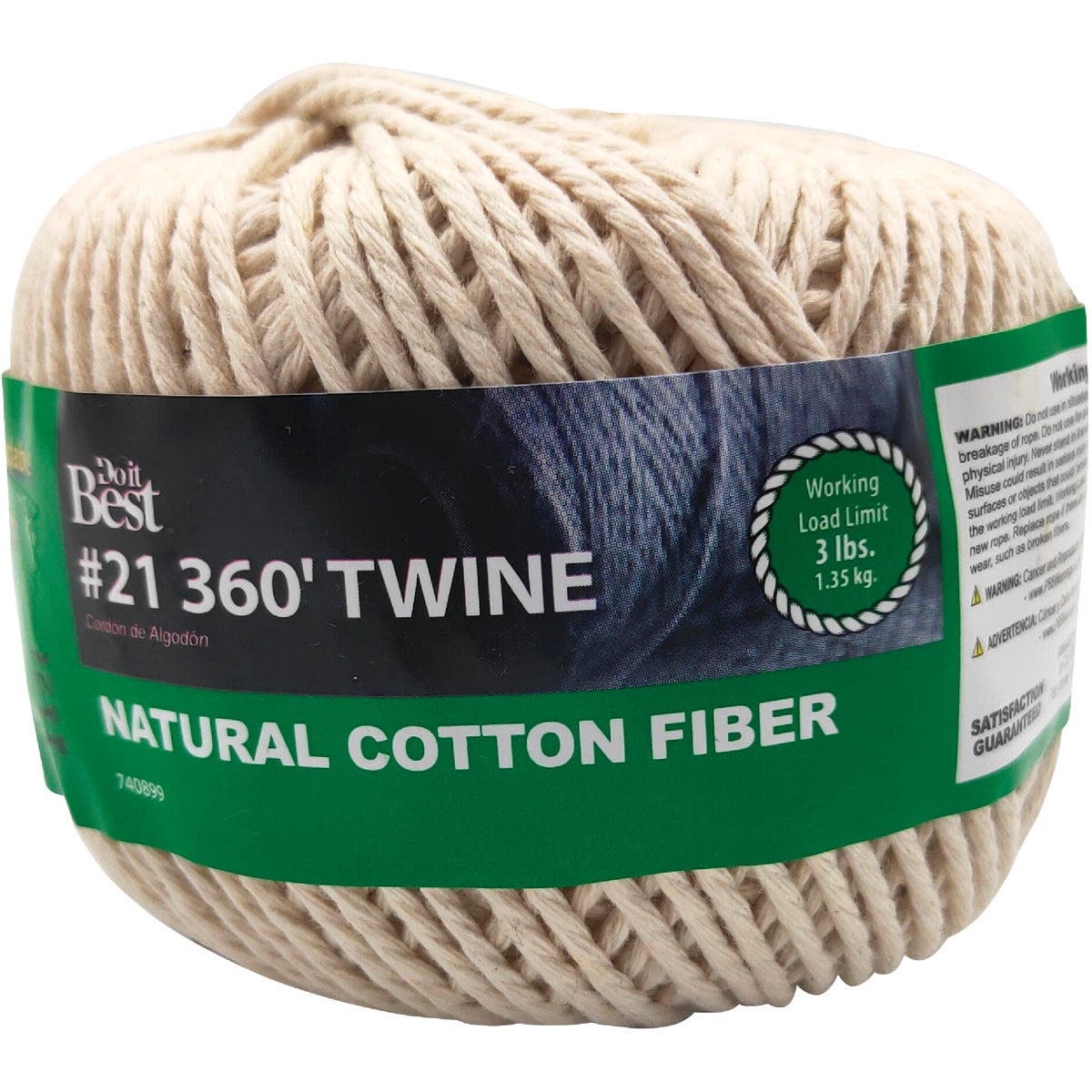 Do it Best #21 x 360 Ft. Natural Cotton Twine Image 1