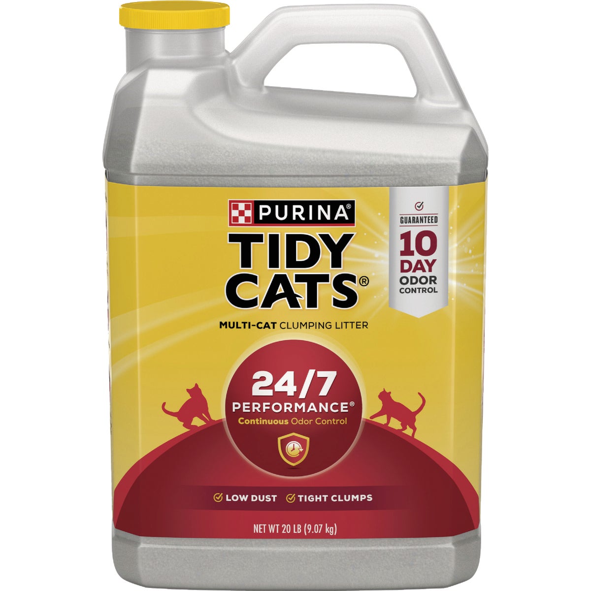 Purina Tidy Cats 20 Lb. Clumping 24/7 Performance Continuous Odor Control Cat Litter