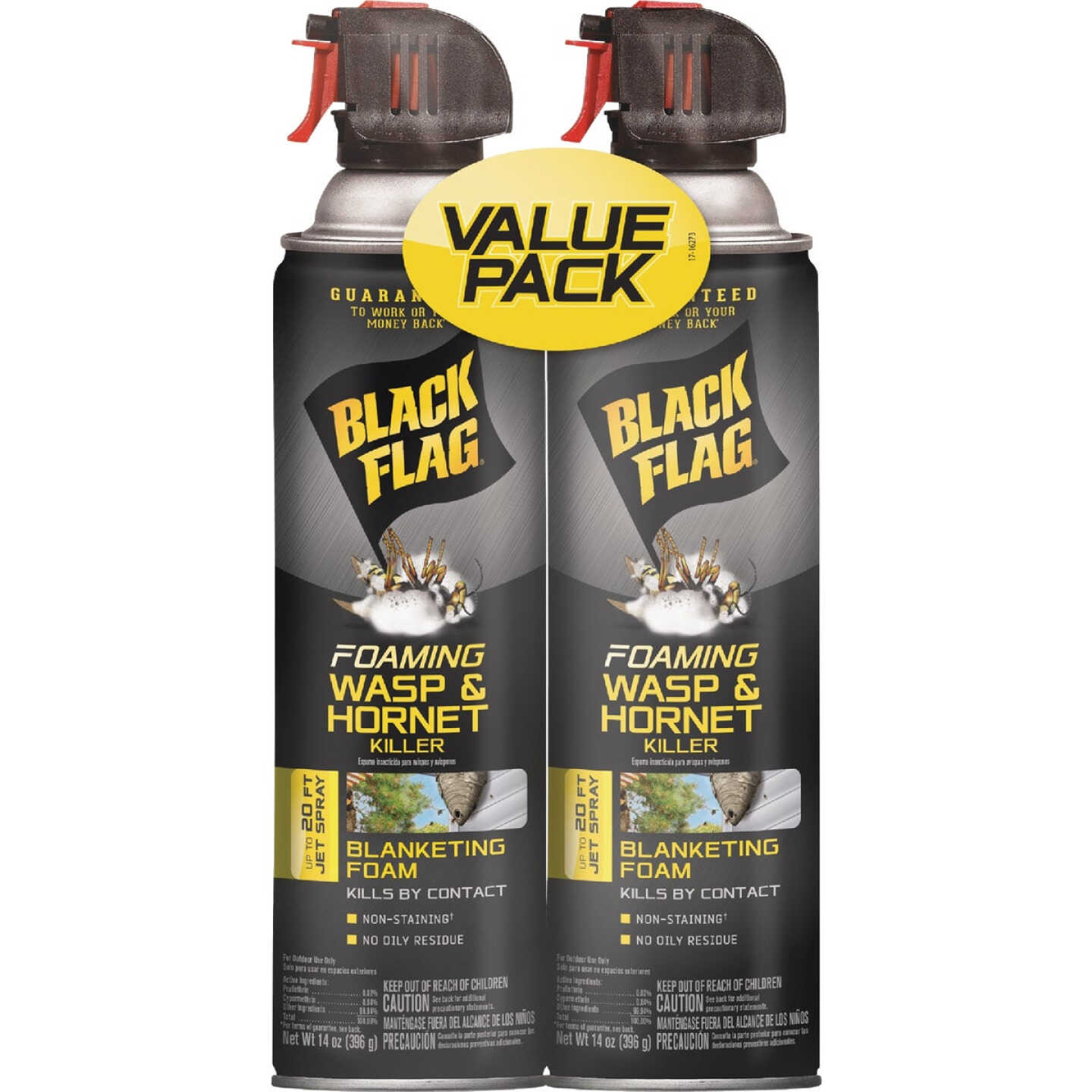 Black Flag 14 Oz. Foaming Aerosol Spray Wasp & Hornet Killer (2-Pack) Image 1