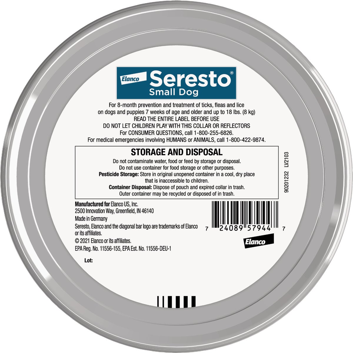 Seresto 8 Month Flea & Tick Collar for Dogs Up to 18 Lb. Image 7