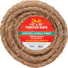 Do it Best 1/2 In. x 50 Ft. Natural Twisted Manila Fiber Packaged Rope Image 1