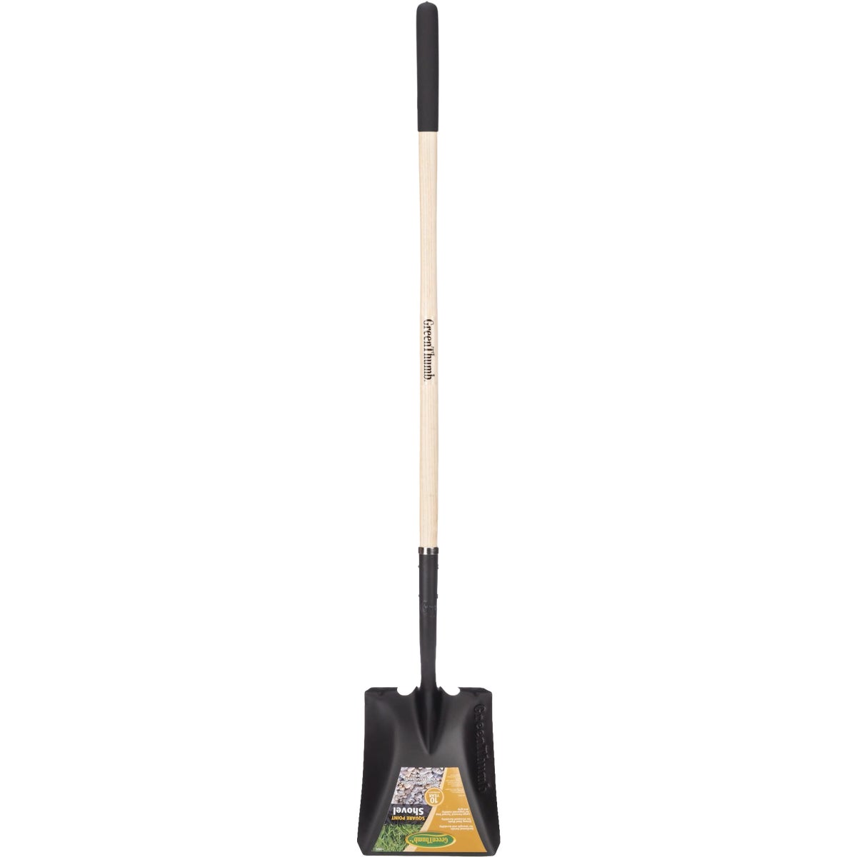 Green Thumb Wood Handle Square Point Shovel