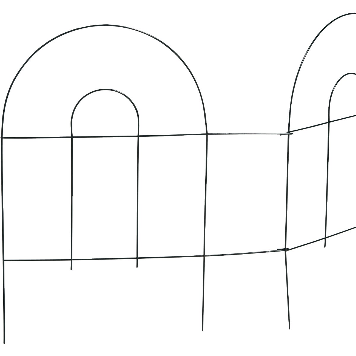 Best Garden 8 Ft. Powder-Coated Green Wire Folding Fence Image 4