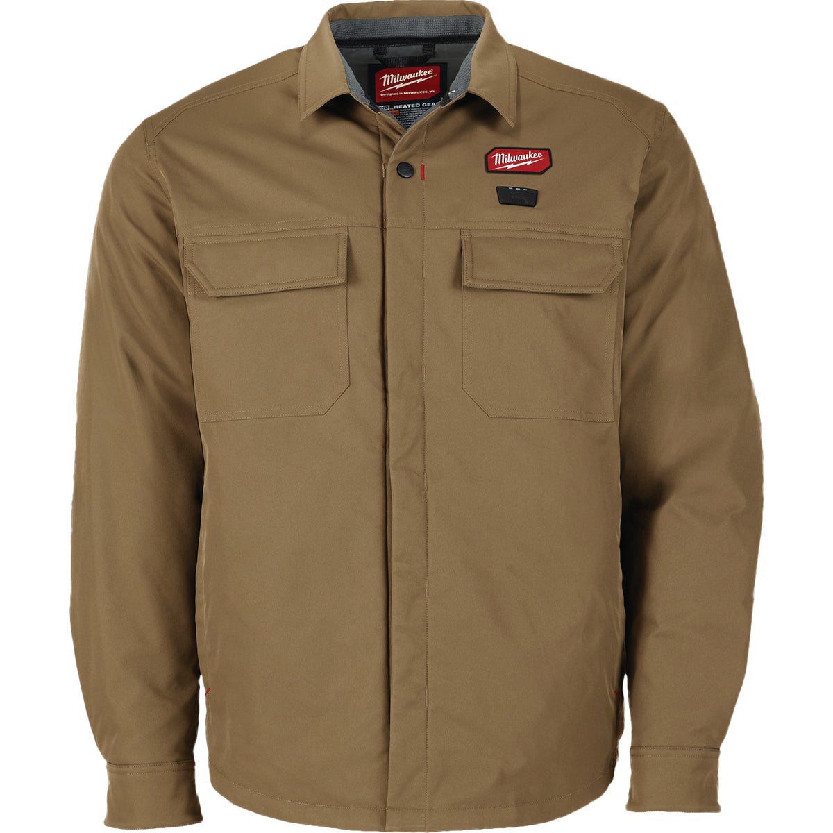 Milwaukee M12 Men's Small Khaki Heated Shirt Jacket Image 2