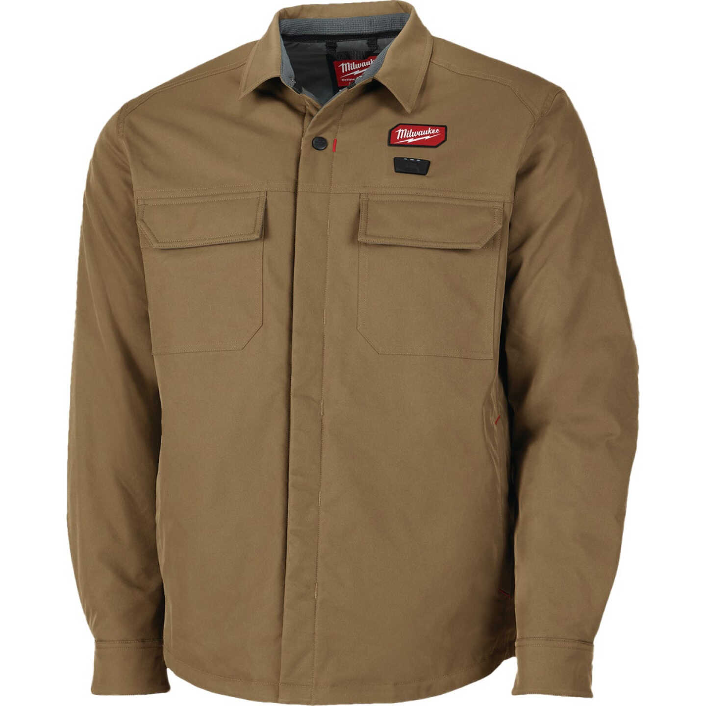 Milwaukee M12 Men's Small Khaki Heated Shirt Jacket Image 1