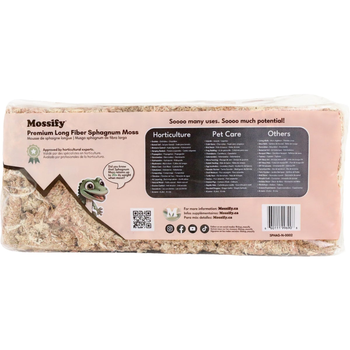 Mossify 5.3 Oz. Premium Natural Sphagnum Moss Image 2